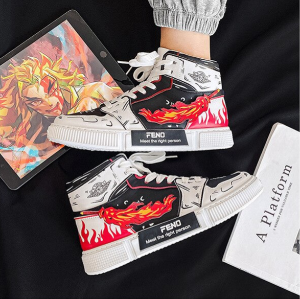 נעליים - סניקרס קיוג'ורו לבנות ג'ורדן - Demon Slayer \ קוטל השדים