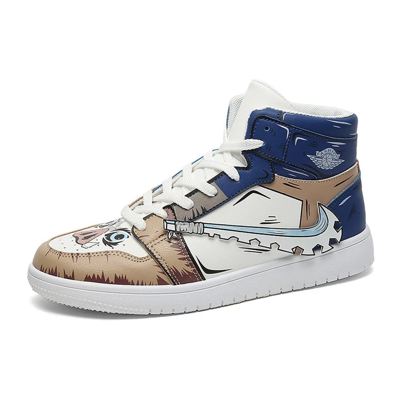 נעליים - סניקרס אינוסקה כחולות ג'ורדן - Demon Slayer \ קוטל השדים