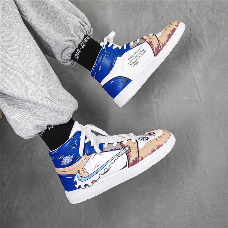 נעליים - סניקרס אינוסקה כחולות ג'ורדן - Demon Slayer \ קוטל השדים