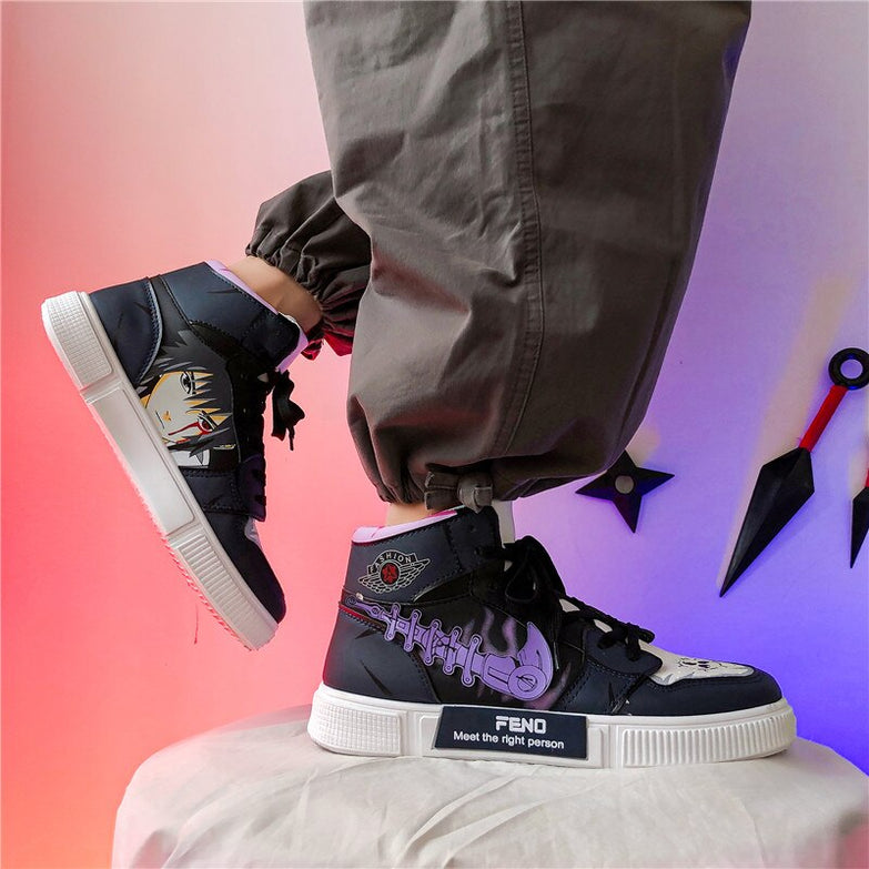 נעליים - סניקרס סאסקה שחורות ג'ורדן - Naruto \ נארוטו