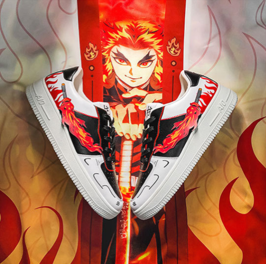 נעליים - סניקרס קיוג'ורו איירפורס נמוכות - Demon Slayer \ קוטל השדים