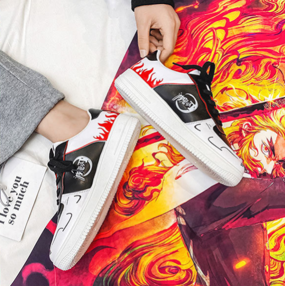 נעליים - סניקרס קיוג'ורו איירפורס נמוכות - Demon Slayer \ קוטל השדים