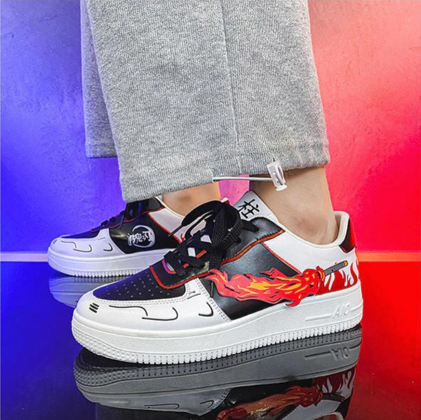 נעליים - סניקרס קיוג'ורו איירפורס נמוכות - Demon Slayer \ קוטל השדים