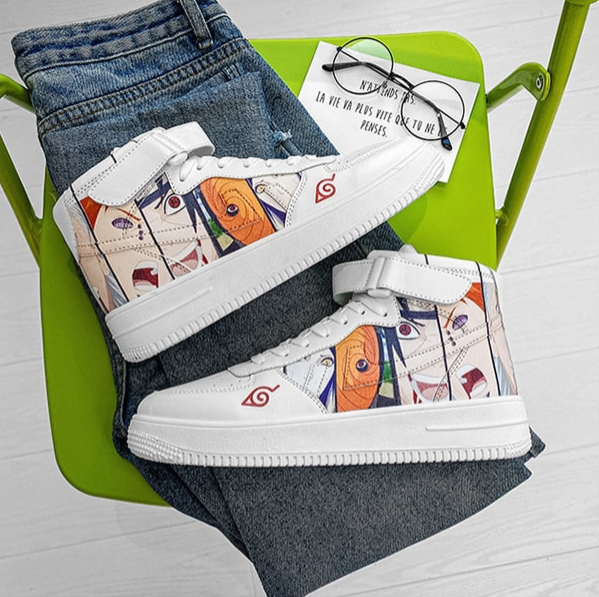 נעליים - סניקרס דמויות נארוטו איירפורס גבוהות - Naruto \ נארוטו