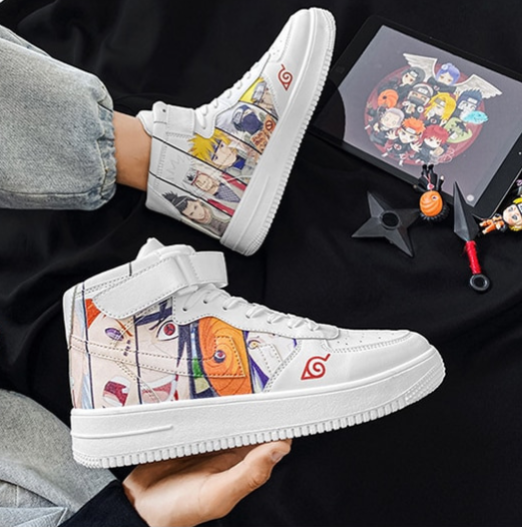 נעליים - סניקרס דמויות נארוטו איירפורס גבוהות - Naruto \ נארוטו