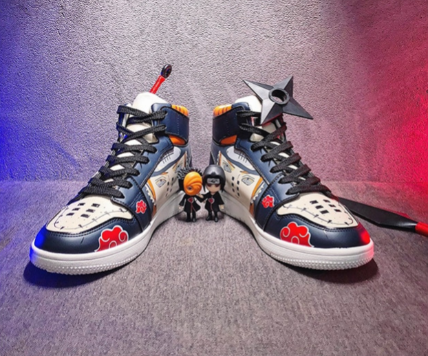 נעליים - סניקרס פיין שחורות 2 ג'ורדן - Naruto \ נארוטו