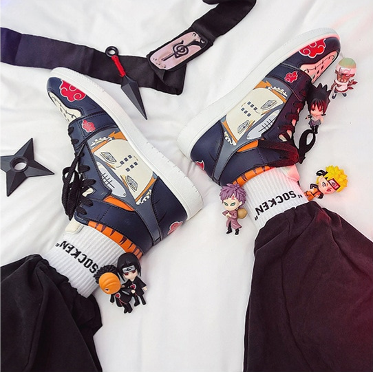 נעליים - סניקרס פיין שחורות 2 ג'ורדן - Naruto \ נארוטו