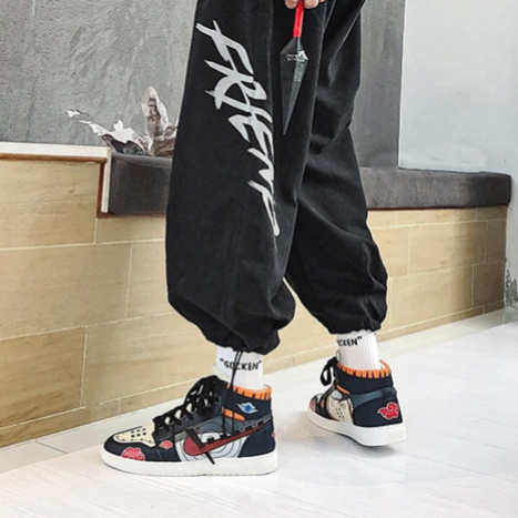 נעליים - סניקרס פיין שחורות 2 ג'ורדן - Naruto \ נארוטו