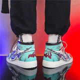 נעליים - סניקרס טנג'ירו מים גבוהות ג'ורדן - Demon Slayer \ קוטל השדים