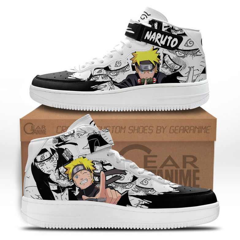 נעליים - סניקרס נארוטו איירפורס גבוהות - Naruto \ נארוטו