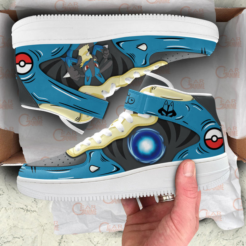 נעליים - סניקרס לוקאריו איירפורס גבוהות - Pokemon \ פוקימון