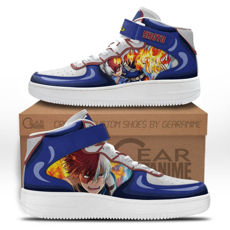 נעליים - סניקרס טודורוקי איירפורס גבוהות - My Hero Academia \ אקדמיית הגיבורים שלי