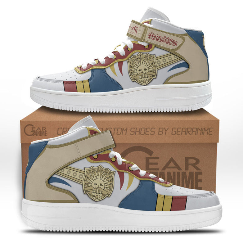 נעליים - סניקרס שחר זהוב איירפורס - Black Clover \ תלתן שחור