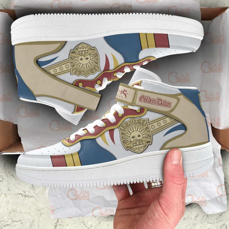 נעליים - סניקרס שחר זהוב איירפורס - Black Clover \ תלתן שחור