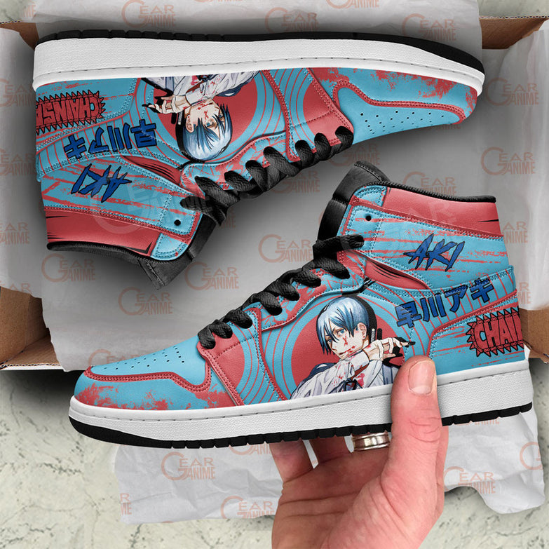 נעליים - סניקרס אקי ג'ורדן - Chainsaw Man \ איש המסור