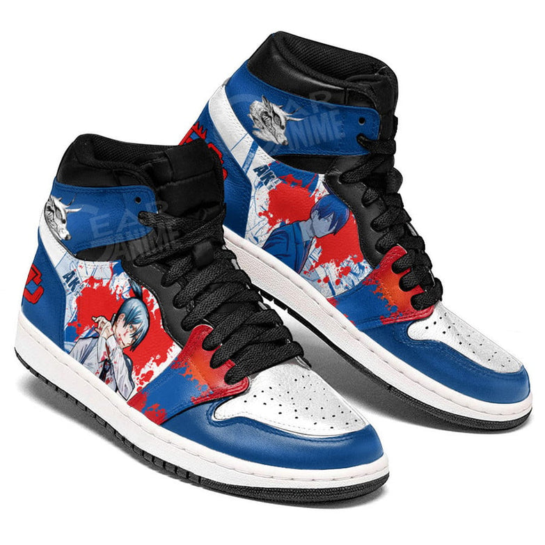 נעליים - סניקרס אקי כחולות ג'ורדן - Chainsaw Man \ איש המסור