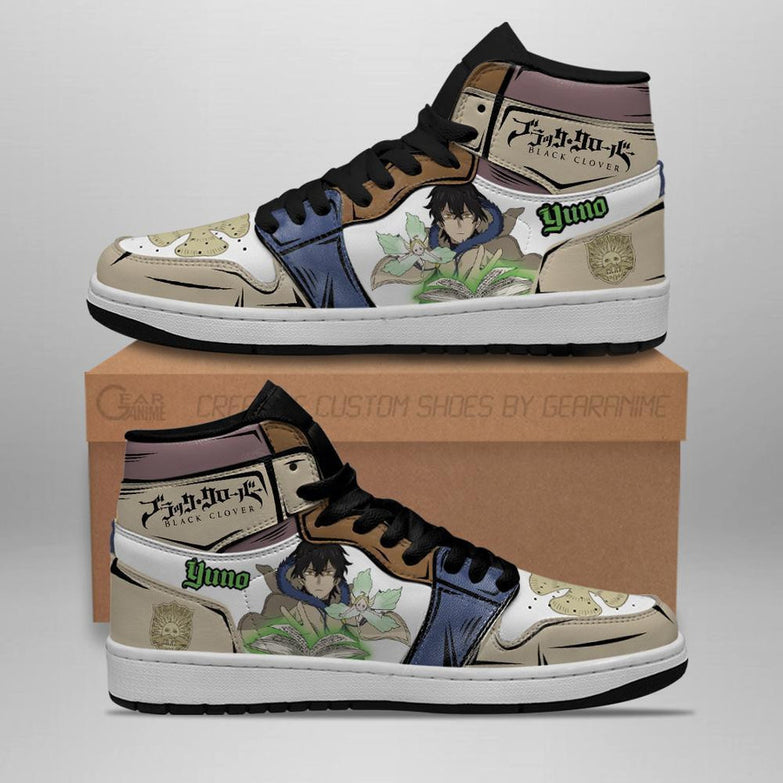 נעליים - סניקרס יונו ג'ורדן - Black Clover \ תלתן שחור