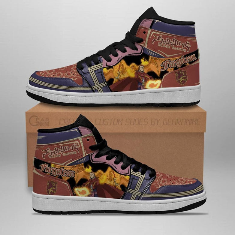 נעליים - סניקרס פואגלון ג'ורדן - Black Clover \ תלתן שחור