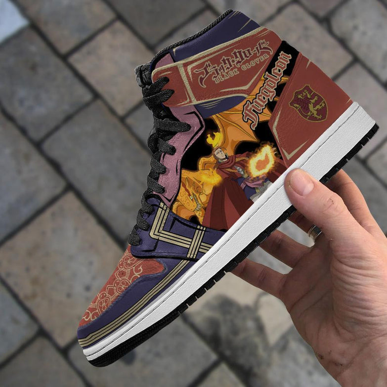 נעליים - סניקרס פואגלון ג'ורדן - Black Clover \ תלתן שחור