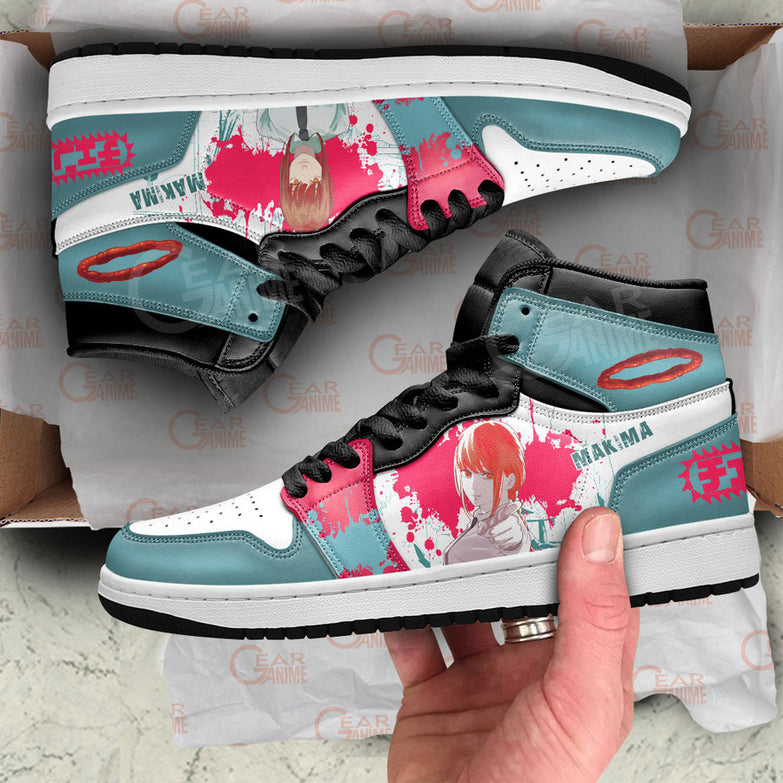 נעליים - סניקרס מאקימה כחולות ג'ורדן - Chainsaw Man \ איש המסור