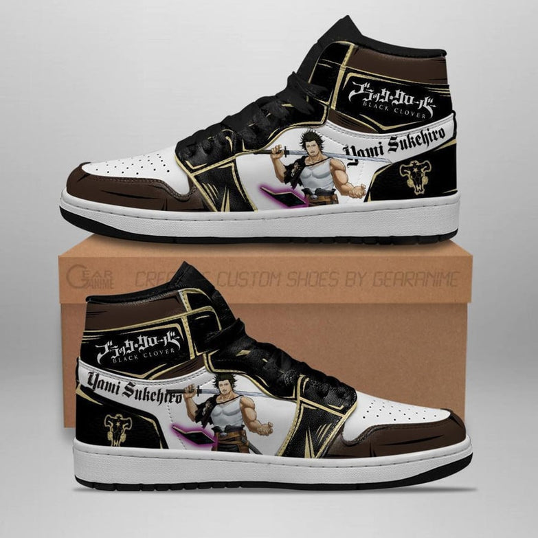 נעליים - סניקרס יאמי ג'ורדן - Black Clover \ תלתן שחור