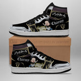 נעליים - סניקרס צ'ארמי ג'ורדן - Black Clover \ תלתן שחור