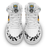 נעליים - סניקרס לופי איירפורס גבוהות - One Piece \ וואן פיס