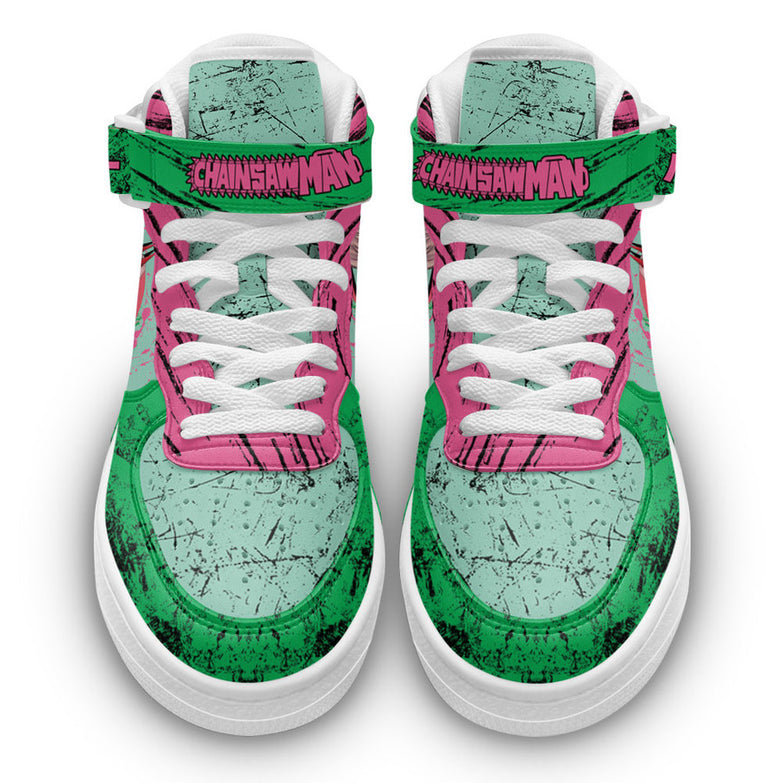 נעליים - סניקרס פוואר איירפורס גבוהות - Chainsaw Man \ איש המסור