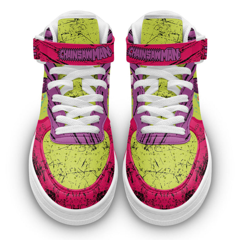 נעליים - סניקרס קובני אייפורס גבוהות - Chainsaw Man \ איש המסור