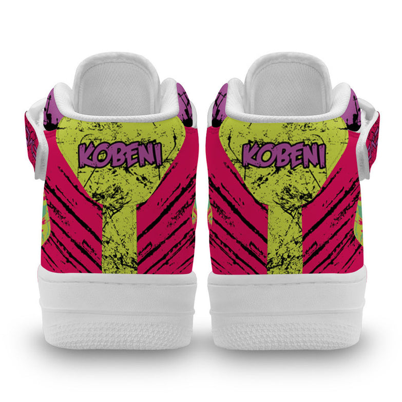 נעליים - סניקרס קובני אייפורס גבוהות - Chainsaw Man \ איש המסור