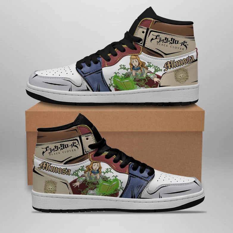 נעליים - סניקרס מימוסה ג'ורדן - Black Clover \ תלתן שחור