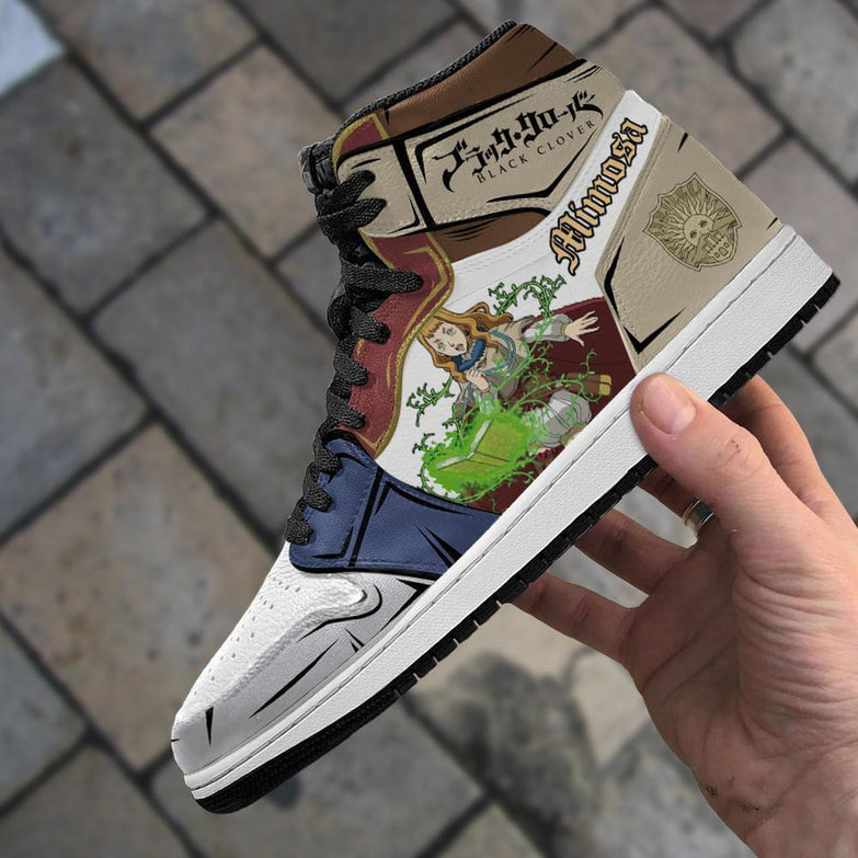 נעליים - סניקרס מימוסה ג'ורדן - Black Clover \ תלתן שחור