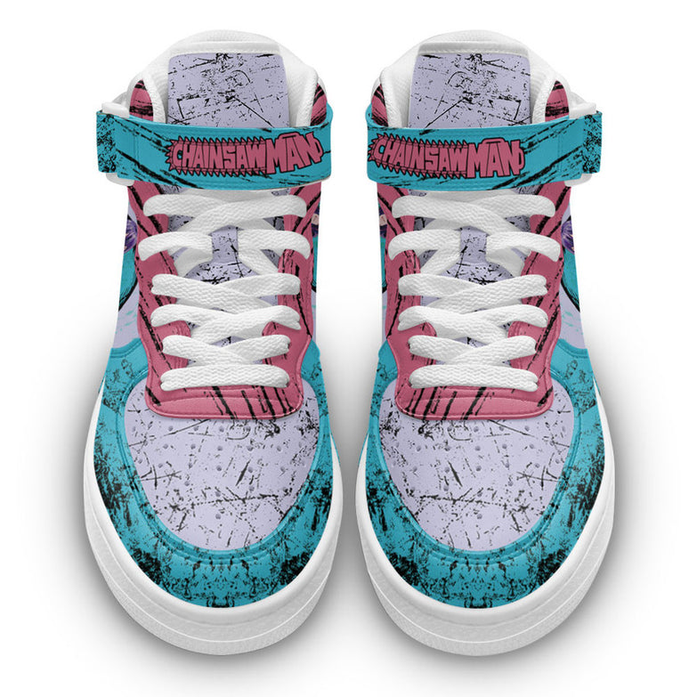נעליים - סניקרס ריזה איירפורס גבוהות - Chainsaw Man \ איש המסור