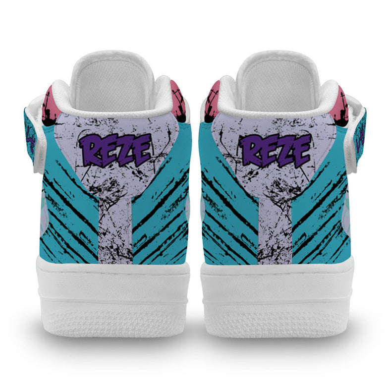 נעליים - סניקרס ריזה איירפורס גבוהות - Chainsaw Man \ איש המסור