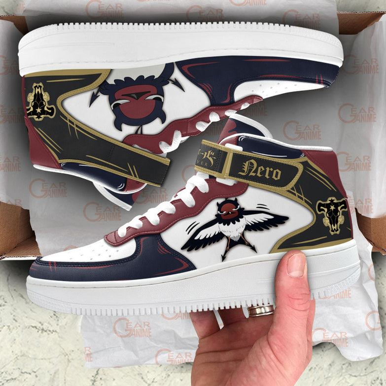 נעליים - סניקרס נרו איירפורס - Black Clover \ תלתן שחור