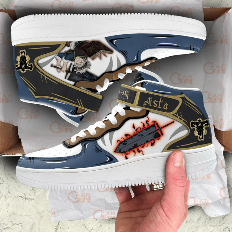 נעליים - סניקרס אסטה איירפורס - Black Clover \ תלתן שחור