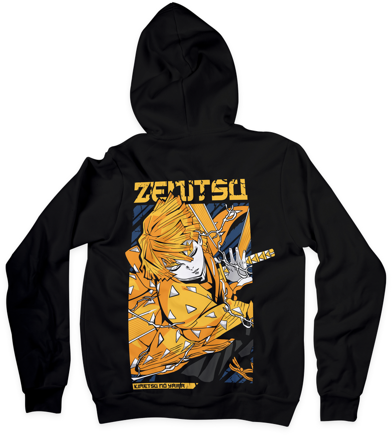 בגדים - סווטשירט זניטסו ישן - Demon Slayer \ קוטל השדים