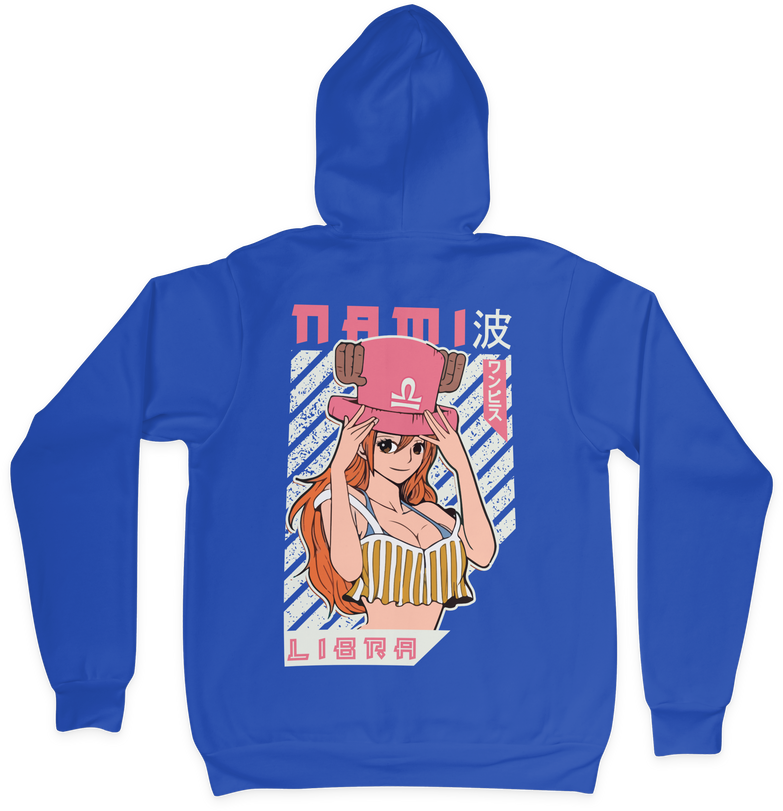 בגדים - סווטשירט נאמי כובע צ'ופר - One Piece \ וואן פיס