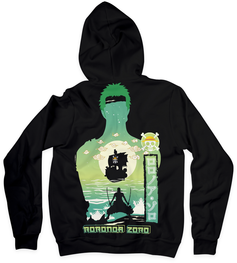 בגדים - סווטשירט זורו רקע - One Piece \ וואן פיס