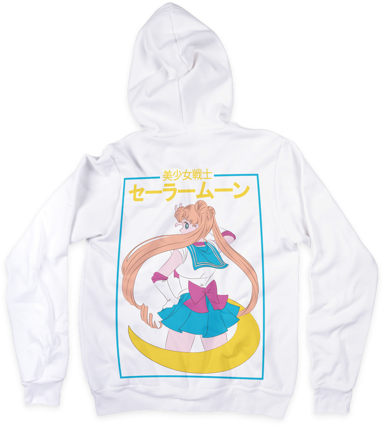 בגדים - סווטשירט סיילורמון לבן - Sailor Moon \ סיילור מון