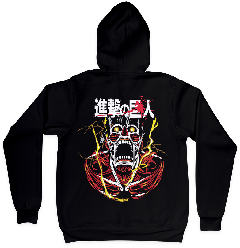 בגדים - סווטשירט טיטאן הקולוסל 2 - Attack on Titan \ מתקפת הטיטאנים
