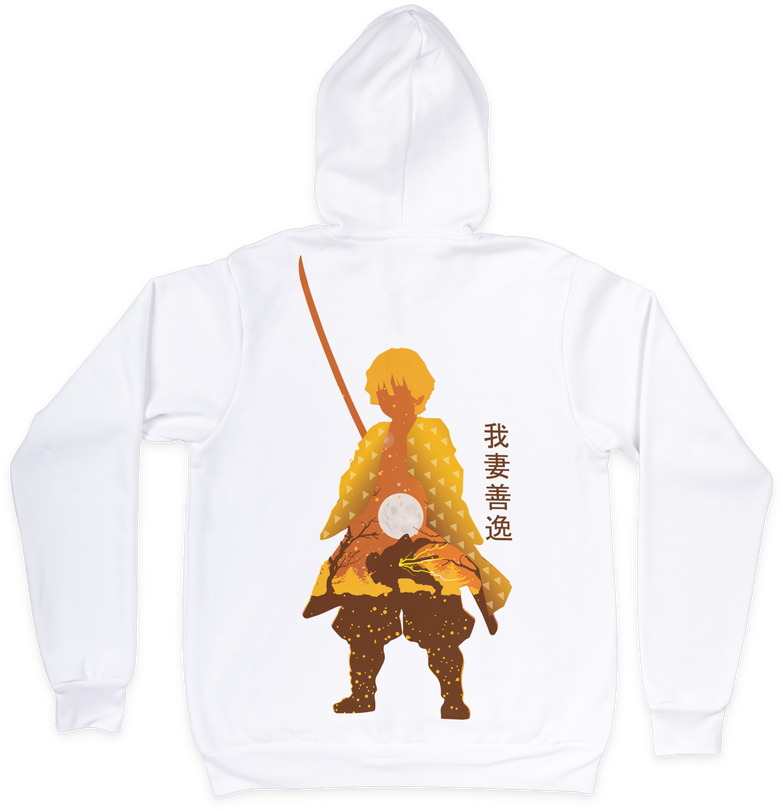 בגדים - סווטשירט זניטסו רקע - Demon Slayer \ קוטל השדים