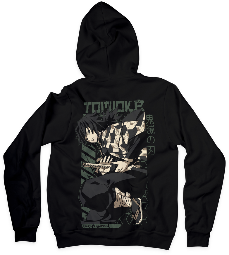 בגדים - סווטשירט גיו האשירה - Demon Slayer \ קוטל השדים