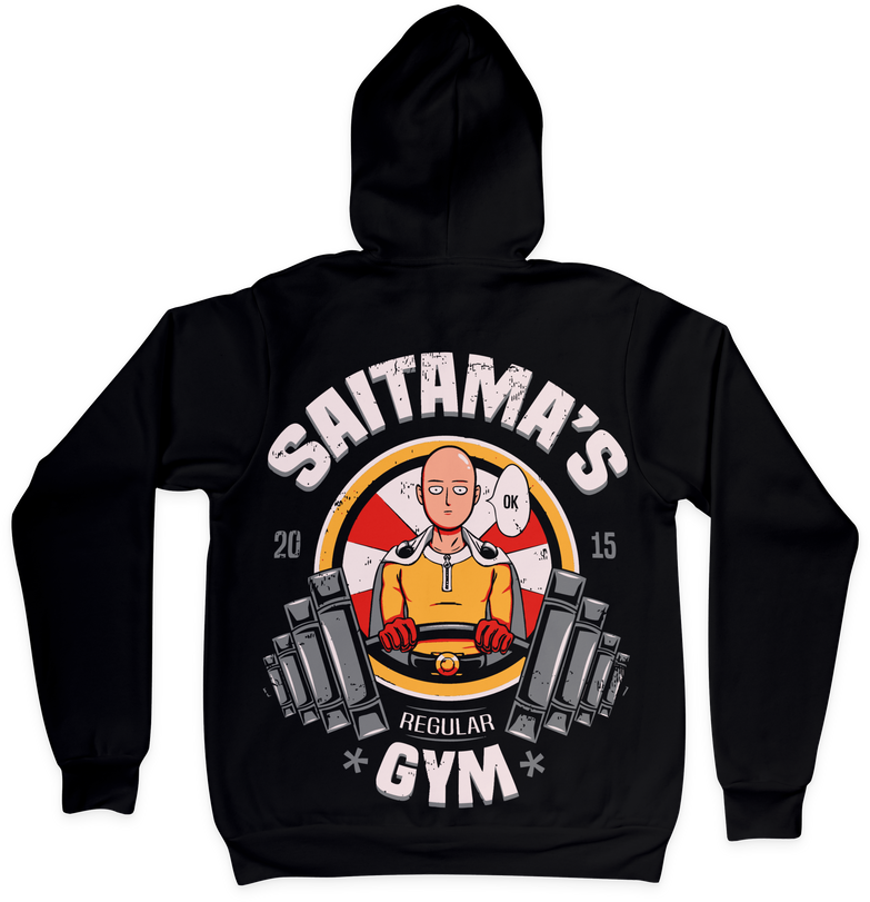 בגדים - סווטשירט סאיטמה חדר כושר - One-Punch Man \ ואן-פאנץ' מאן