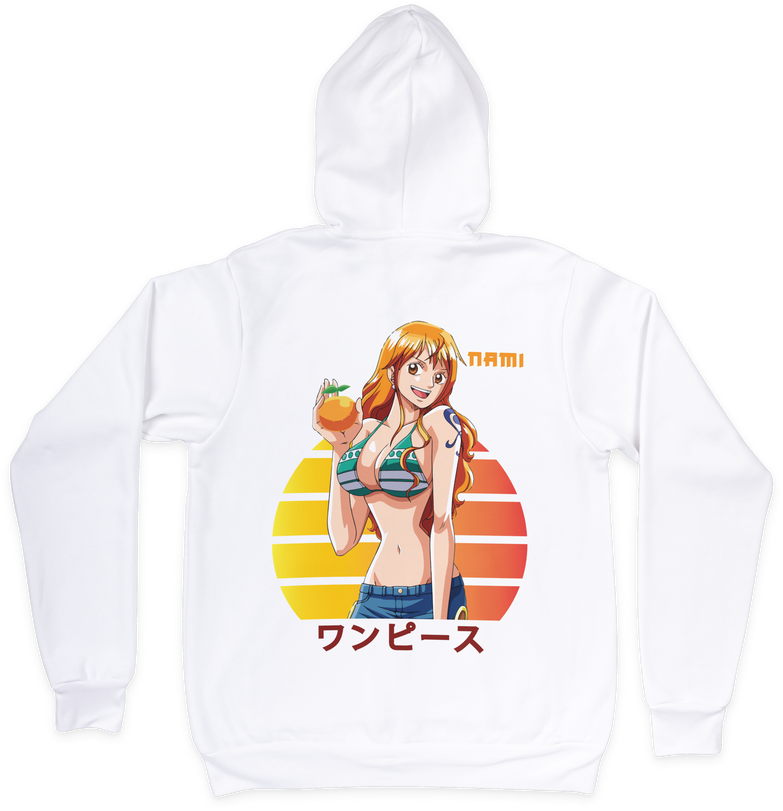 בגדים - סווטשירט נאמי תפוז - One Piece \ וואן פיס