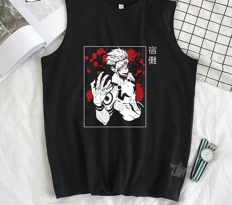 בגדים - גופיה סוקונה - Jujutsu Kaisen \ ג'וג'וטסו קאיזן