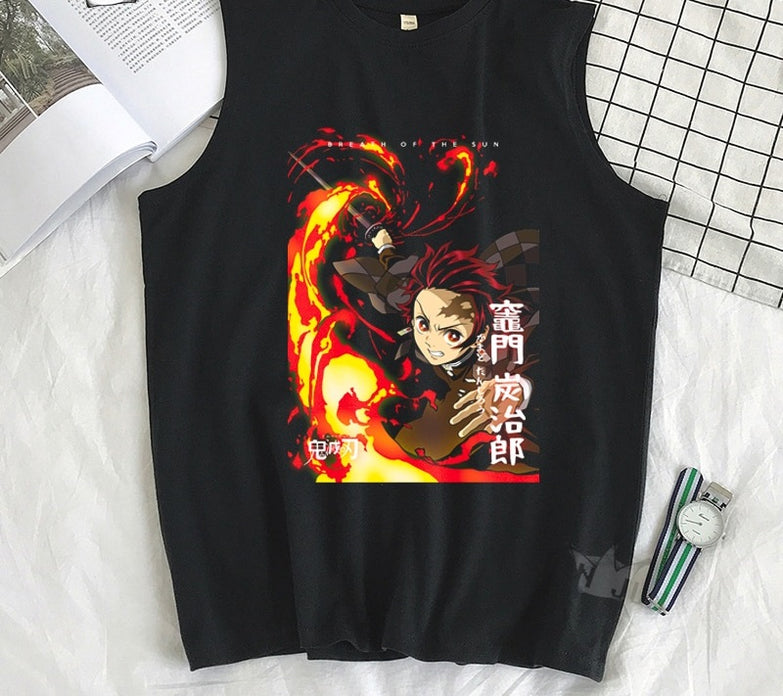 בגדים - גופיה טנג'ירו אש - Demon Slayer \ קוטל השדים