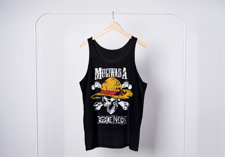 בגדים - גופיה גולגולת כובע קש - One Piece \ וואן פיס