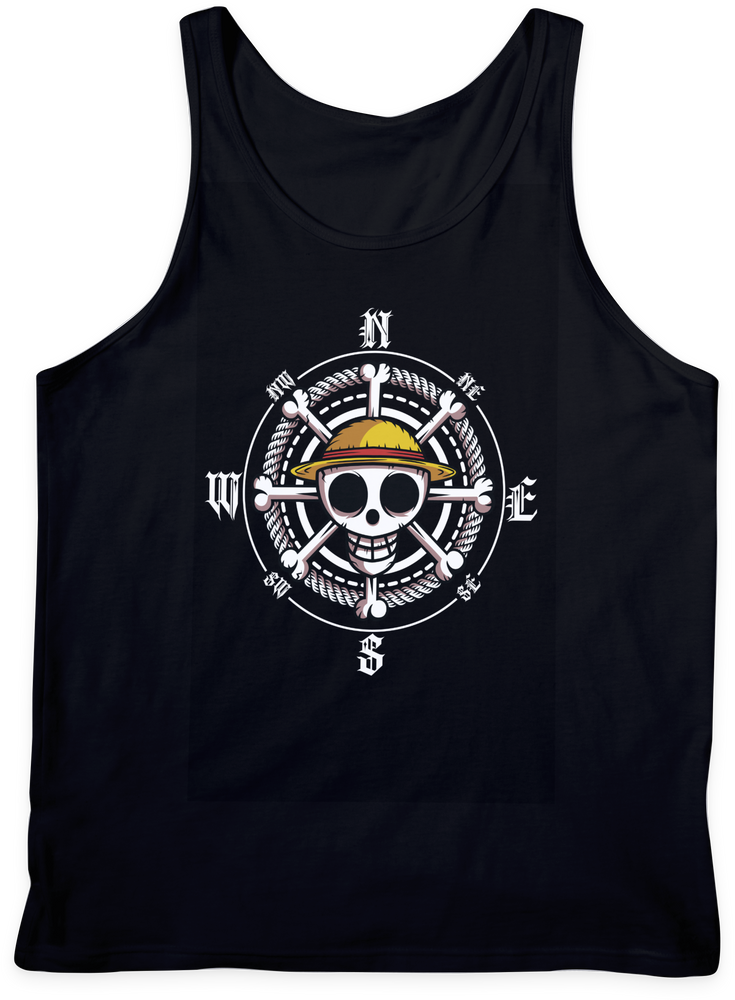 בגדים - גופיה מצפן ג'ולי רוג'ר - One Piece \ וואן פיס