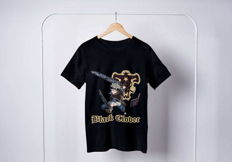 בגדים - חולצה אסטה - Black Clover \ תלתן שחור